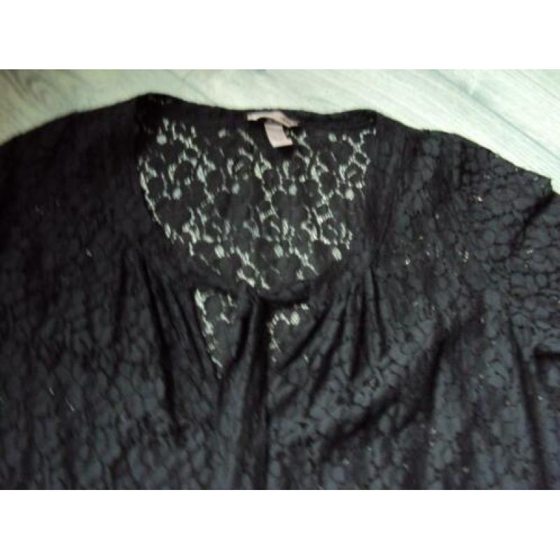 Z.g.a.n zwarte kanten H&M Positie Tuniek maat 40