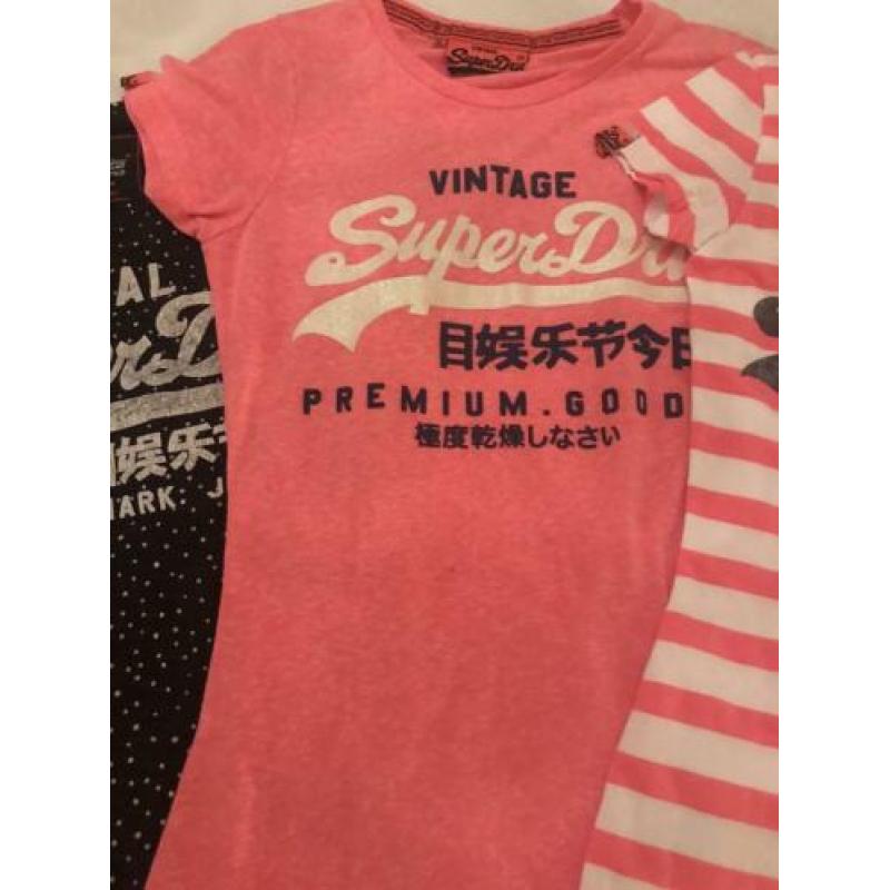 3 mooie superdry shirts xxs