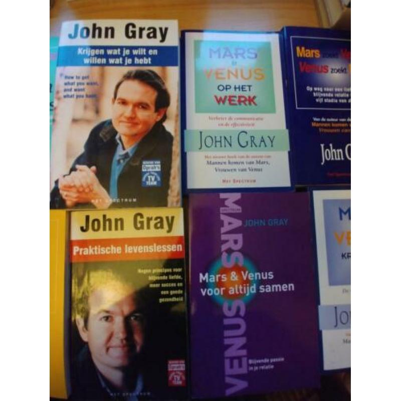 9 boeken van John Gray (Mannen komen van Mars ...)
