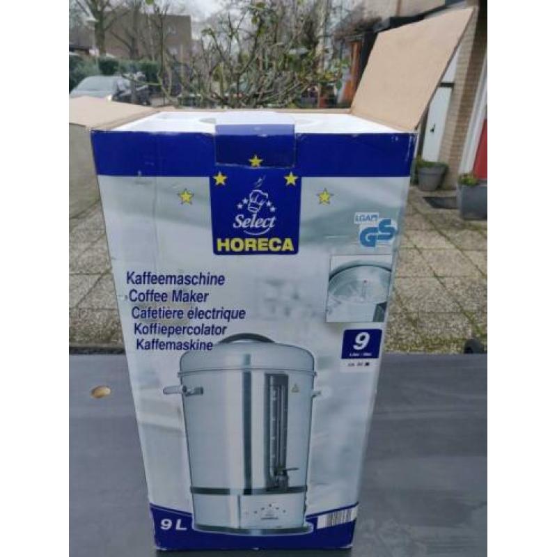 Koffiemachine / perculator 9 liter 60 cups