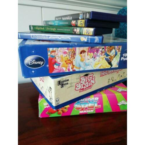 SALE! pretpakket 2 spellen, puzzel Disney samen €12 +GRATIS
