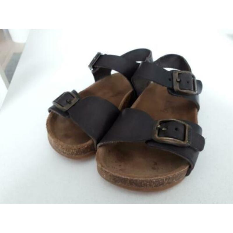 Kipling sandalen donkergrijs leer maat 22 zgan