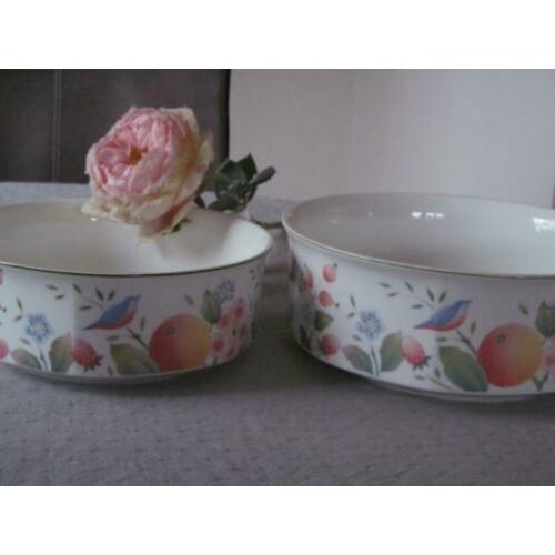 2 Villeroy & Boch Gallo Orangerie Groente Schalen Design