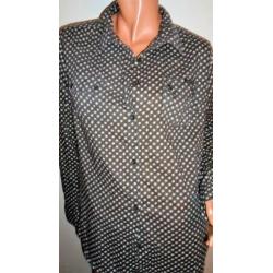 MAISON SCOTCH ! Grijze algodon katoenen blouse mt 44.