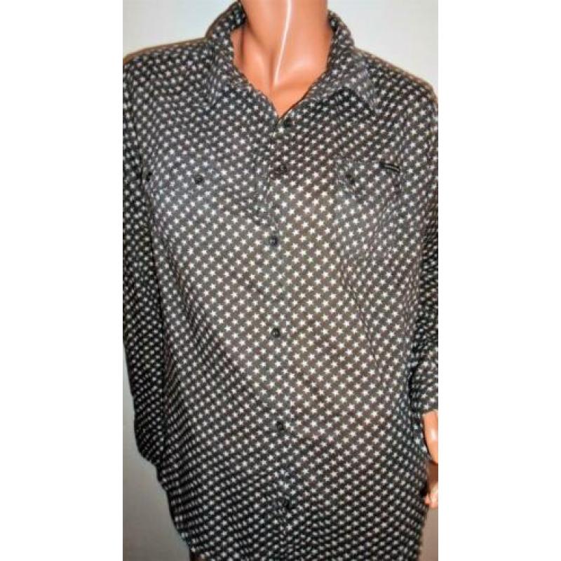 MAISON SCOTCH ! Grijze algodon katoenen blouse mt 44.