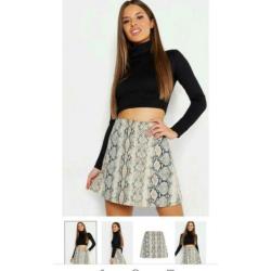 Slangenprint rokje maat S