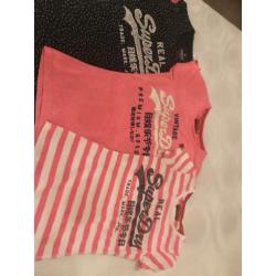 3 mooie superdry shirts xxs