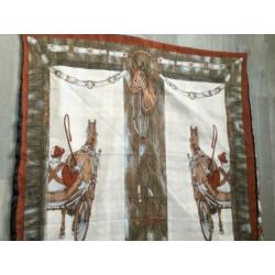?? ZGAN Luxe grote glansstof driehoek sjaal 3 bekende prints