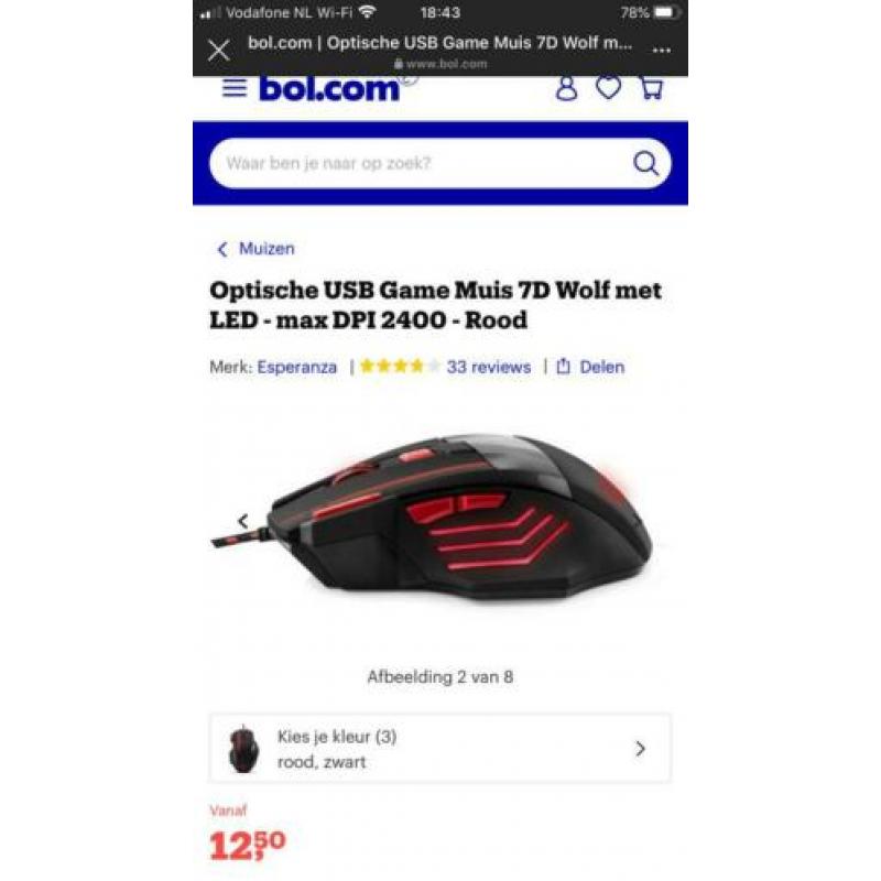 Game mouse bestel nu via bit.ly/Pepijn7