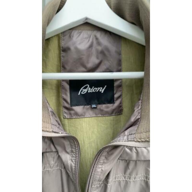 Brioni lente -zomer jas heren 3XL /56 bruin/Taupe
