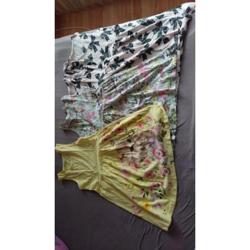 zomer / lente pakket meisjes jurkjes maat 122/128