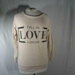 Stoere beige trui.Mt XS.Merk Amisu