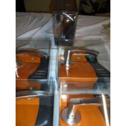 5x deurklink set type vinci kleur aluminium inclusief