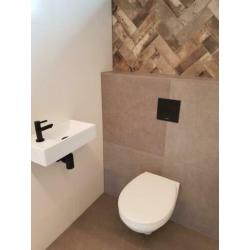 Compleet toilet incl. tegels, fontein en toilet voor € 599