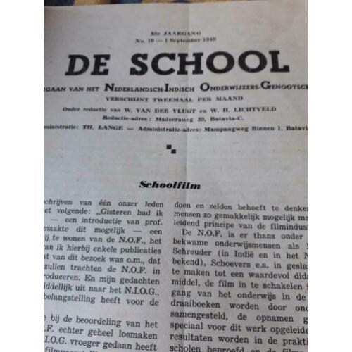TEAB KNIL INDIE schoolboek 1948 Ww2 wo2