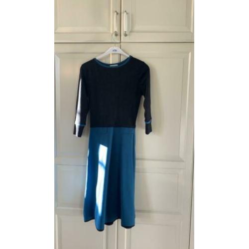 Jurk Costura S maat 36 zwart petrol blue
