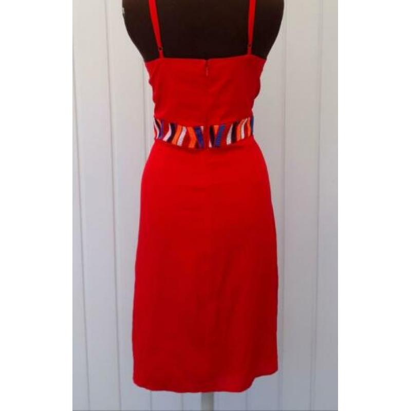 Nieuwe ! Steps jurk rode zomerjurk maat 40 red dress