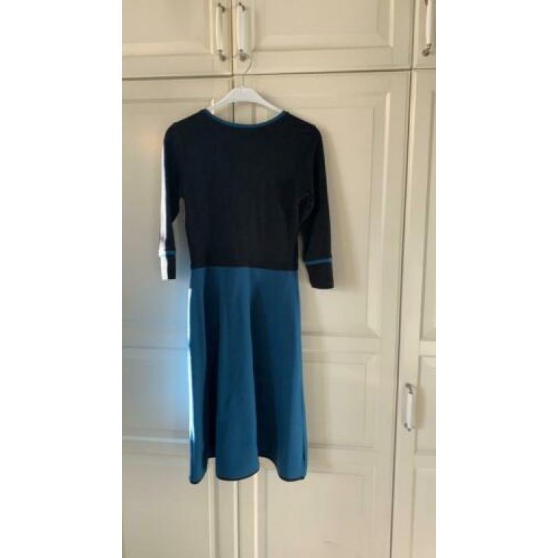 Jurk Costura S maat 36 zwart petrol blue
