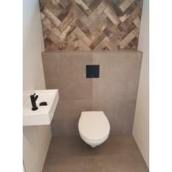 Compleet toilet incl. tegels, fontein en toilet voor € 599