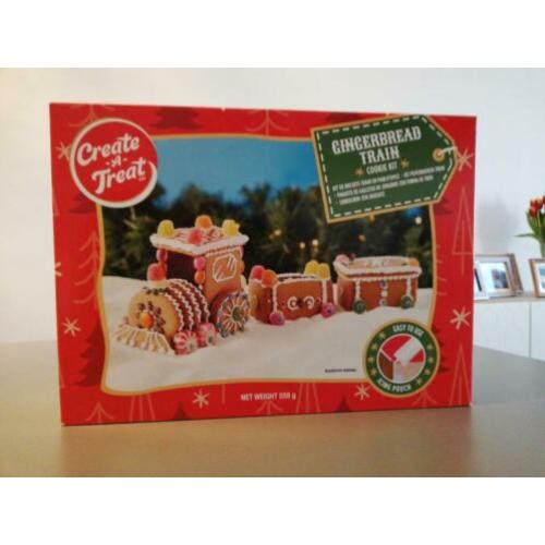 Create a treat gingerbread train cookie kit