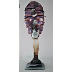 Unica glasobject van Hans Janssen - 89 cm hoog en gesigneerd