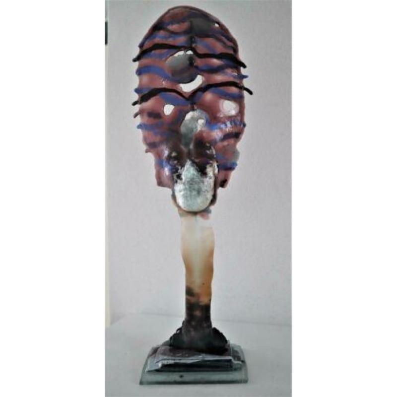 Unica glasobject van Hans Janssen - 89 cm hoog en gesigneerd