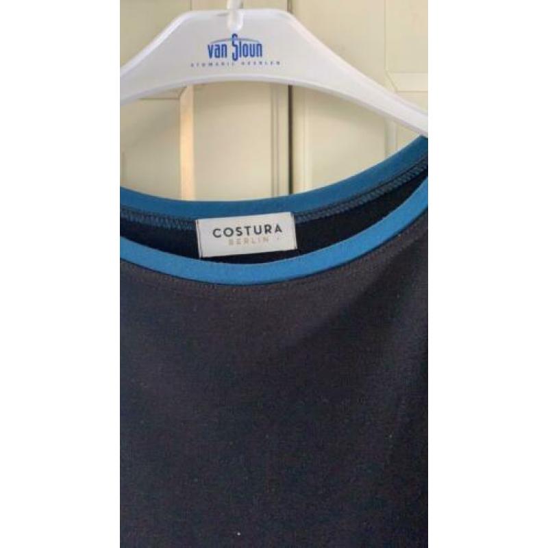 Jurk Costura S maat 36 zwart petrol blue