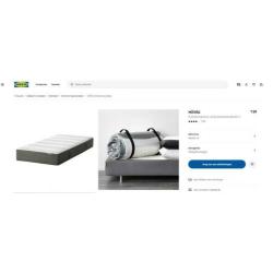 twee matrassen HOVAG Ikea