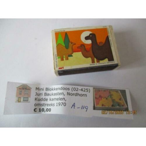 A-019 Juri Baukasten, mini blokkendoos, kamelen
