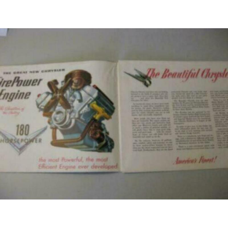1951 Chrysler & Imperial Brochure USA