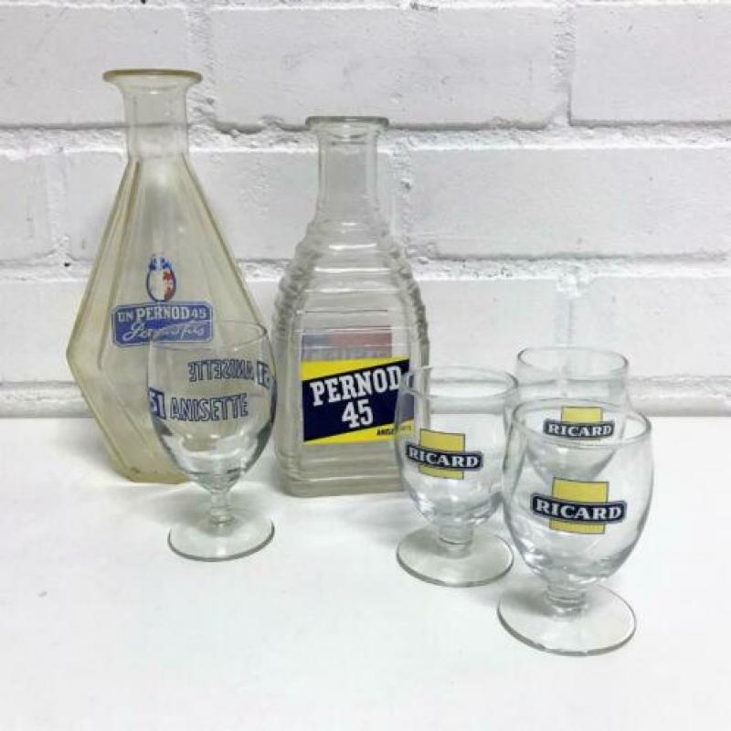 Verzameling Pastis (Pernod 45 / Anisette 51 / Ricard)