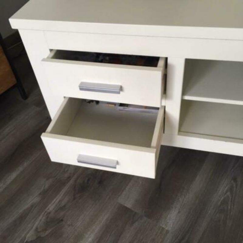 MDF TV meubel 150x50x57 cm kleur wit