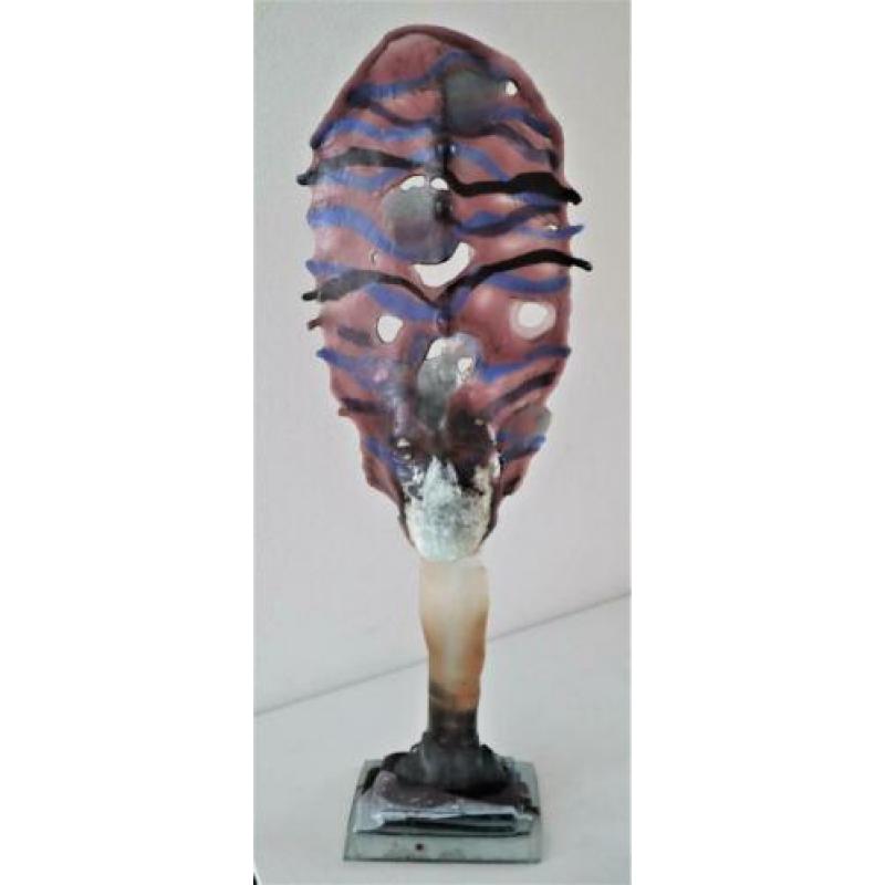 Unica glasobject van Hans Janssen - 89 cm hoog en gesigneerd
