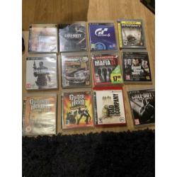 PS3 met 12 spellen en controllers