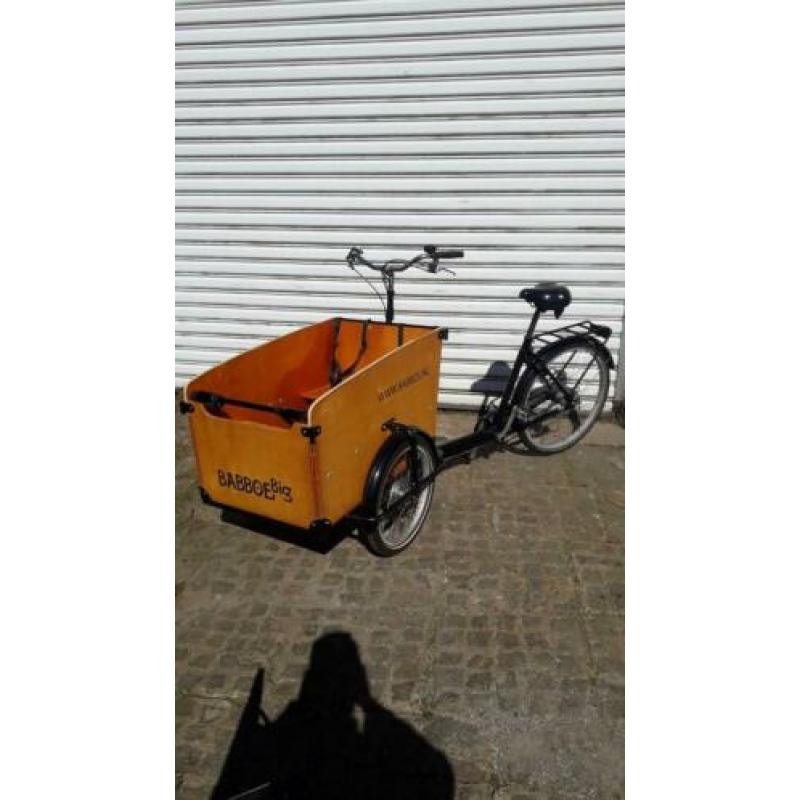 Zeer mooie bakfiets babboe big met regentent