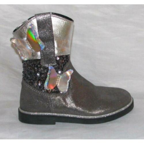 SHOESME maat 24 lerenlaars zilver vlinders gratis verzenden