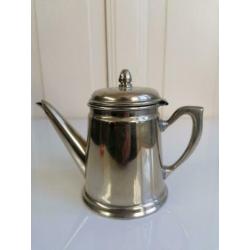 Mooie verzilverde koffiepot theepot hotel zilver alpaca
