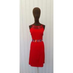 Nieuwe ! Steps jurk rode zomerjurk maat 40 red dress