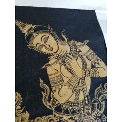 Afbeelding batik, indonesië, in passe partout