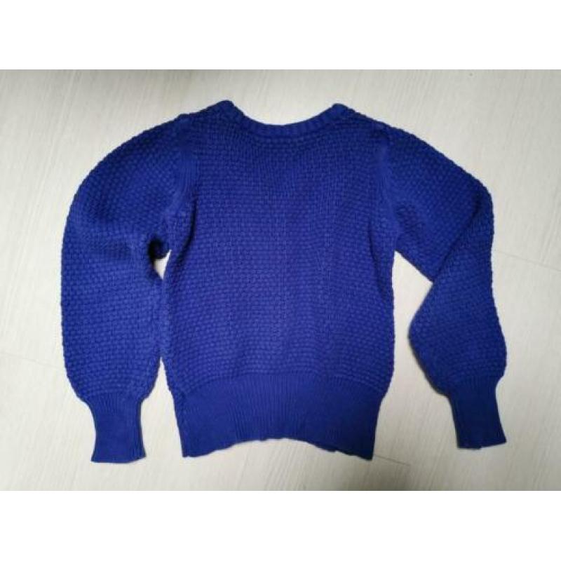 Vest blauw met strikje Mt 128