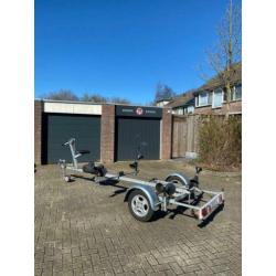gegalvaniseerde trailer voor boten tot 5m met led z.g.a.n.