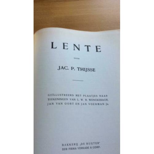 JAC. P. Thijsse LENTE -ZOMER-HERFST-WINTER Verkadealbums