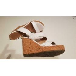 Sleehakken wit lak 38 zgan