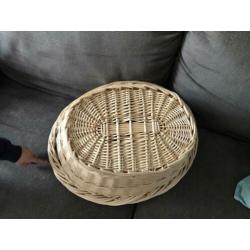 Rieten mand wasmand 60x47