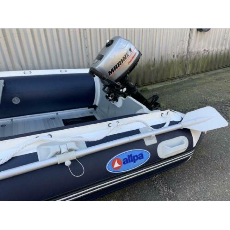 Rubberboot allpa 2.90 meter met 4pk Mariner 4-takt