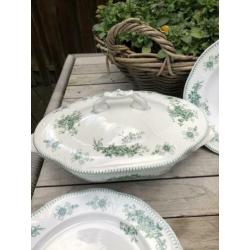 BFK Duchesse antiek Boch servies 1890 zeer sierlijk