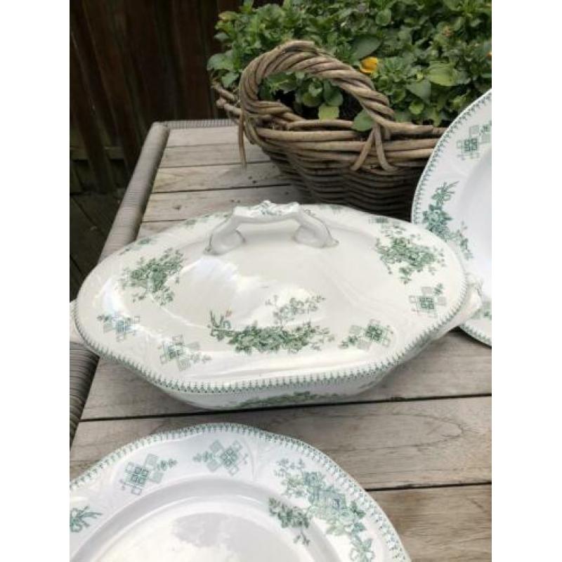 BFK Duchesse antiek Boch servies 1890 zeer sierlijk