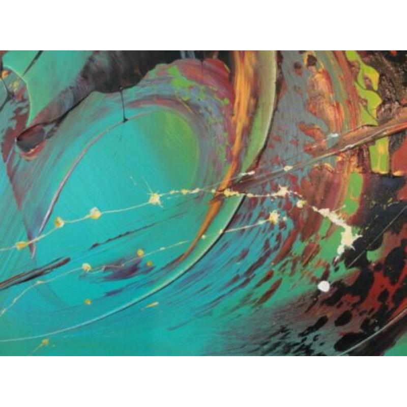 " Turbulence " prachtig h Acrylschilderij 120 cm x 60 cm