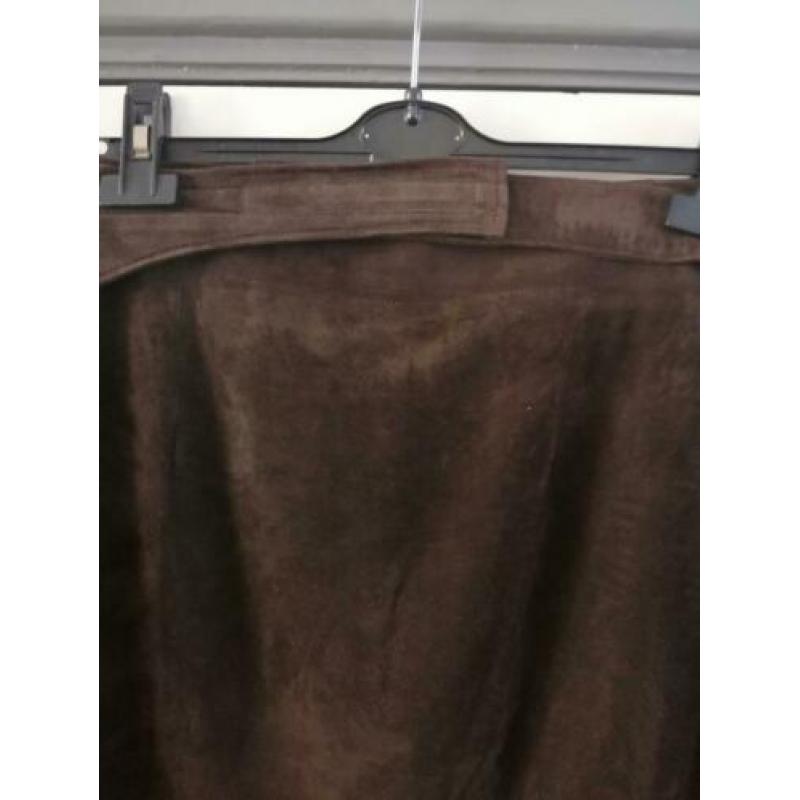 Pauw suède wikkel rok bruin maat 2/38