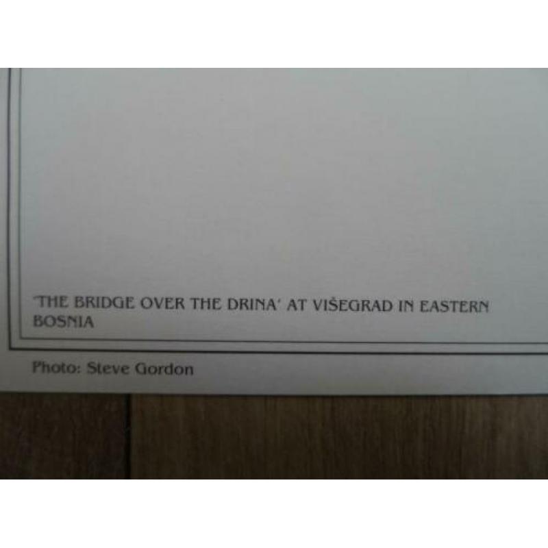 Ansichtkaart Drina bridge Bosnia